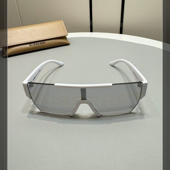 Burberry Shield Sunglasses - White, Like New!
